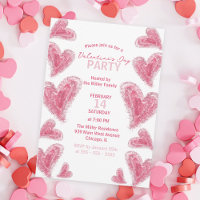 Niedliches handGezeichnet Party des Valentinstag-R