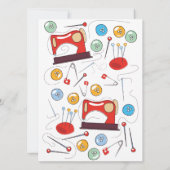 Niedliches, handgezeichnetes Nähmuster (Rückseite)