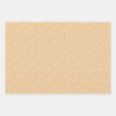 Niedliches handgezogenes Kaffeemaschinenmuster Geschenkpapier Set (Vorderseite)