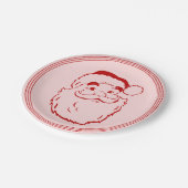 Niedliches handgezogenes Keks für Weihnachtszeit Pappteller (Schrägansicht)