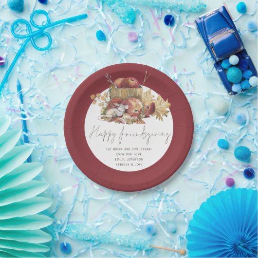 Niedliches Handwriting-Skript für Maus Happy Frien Pappteller (Party)