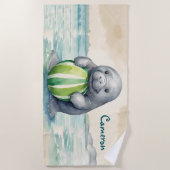 Niedliches Handy Strandtuch (Vorderseite)