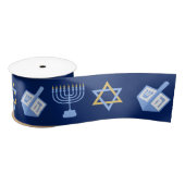 Niedliches Hanukkah-Muster Satinband (Spule)