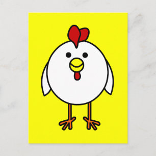 Niedliches Happy Chicken Postkarte