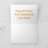 Niedliches Happy Croster Cartoon Muster Karte (Innenseite)