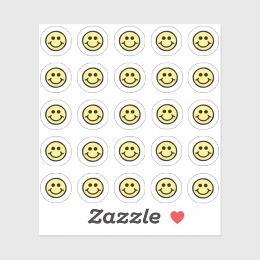 Niedliches Happy Face Pack Mini-Set Die Schnitt Aufkleber (Blatt)