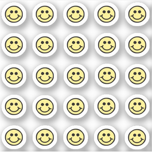 Niedliches Happy Face Pack Mini-Set Die Schnitt Aufkleber (Vorderseite)