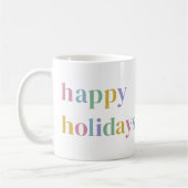 Niedliches  Happy Holidays Foto Trendy Kaffeetasse (Links)