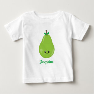 Niedliches Happy-Peer-Monogramm Baby T-shirt