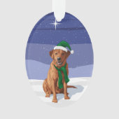 Niedliches Happy Pink Pig Face Ornament (Vorderseite)