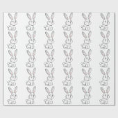 Niedliches Häschen Geschenkpapier (Flach)