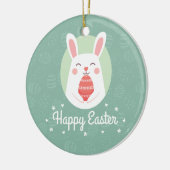 Niedliches Häschen mit Keramik-Verzierung Keramik Ornament (Links)