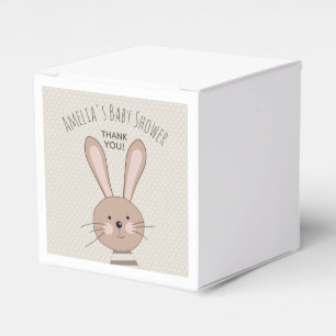 Niedliches Häschen und Punkt-kundenspezifische Geschenkschachtel