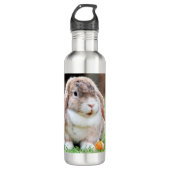 Niedliches Hasen Edelstahlflasche (Vorderseite)