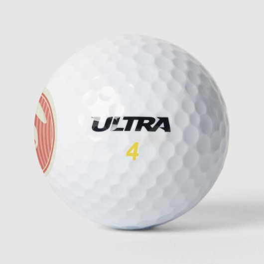 Niedliches Hasen Golfball (Logo)