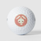 Niedliches Hasen Golfball (Vorderseite)