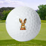 Niedliches Hasen-Hasen-Hasen-Wald Kinder Golfball<br><div class="desc">Niedliches Kaninchen Original Aquarellmalerei von Monika Howarth. Braune Hare Aquarell. Handgemalte Kunstwerke. Süß, bezaubernd, skurril. Ideal für Babys, Kinder, Kinderzimmer. Holz Tiere Kunst.</div>