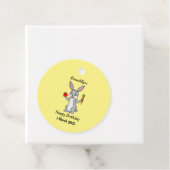 Niedliches Hasen mit Gemüse Cartoon Geschenkanhänger (Beispiel)