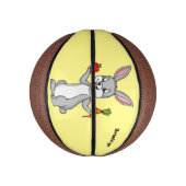 Niedliches Hasen mit Gemüse Cartoon Mini Basketball (Vertikal)