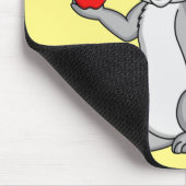 Niedliches Hasen mit Gemüse Cartoon Mousepad (Ecke)