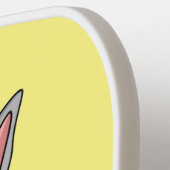 Niedliches Hasen mit Gemüse Cartoon Pickleball Schläger (Linke Seite)