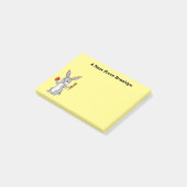 Niedliches Hasen mit Gemüse Cartoon Post-it Klebezettel (angewinkelt)
