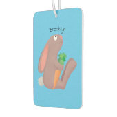 Niedliches Hasen mit KarottenCartoon Autolufterfrischer (Links)