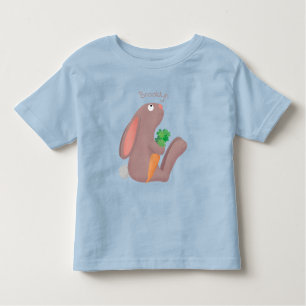 Niedliches Hasen mit KarottenCartoon Kleinkind T-shirt