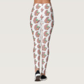 Niedliches Hasen mit KarottenCartoon Leggings (Rückseite)