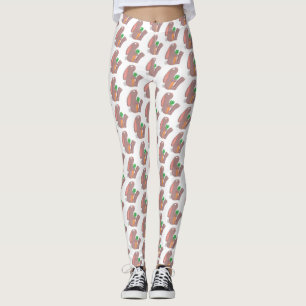 Niedliches Hasen mit KarottenCartoon Leggings
