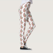 Niedliches Hasen mit KarottenCartoon Leggings (Rechts)
