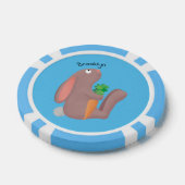 Niedliches Hasen mit KarottenCartoon Pokerchips (Einzeln)