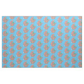 Niedliches Hasen mit KarottenCartoon Stoff (Fat Quarter (45,7 x 55,9 cm))