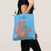 Niedliches Hasen mit KarottenCartoon Tasche (Von Nahem)