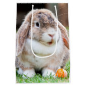 Niedliches Hasen Mittlere Geschenktüte (Rückseite)