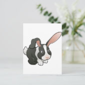 niedliches Hasen Postkarte (Stehend Vorderseite)