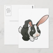 niedliches Hasen Postkarte (Vorne/Hinten)