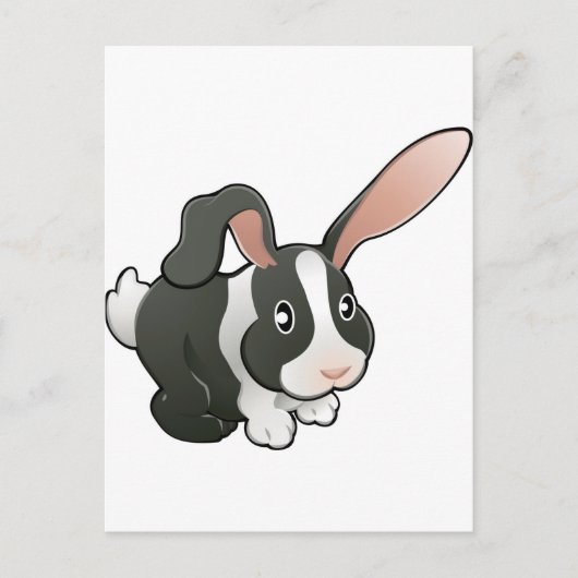 niedliches Hasen Postkarte (Vorderseite)