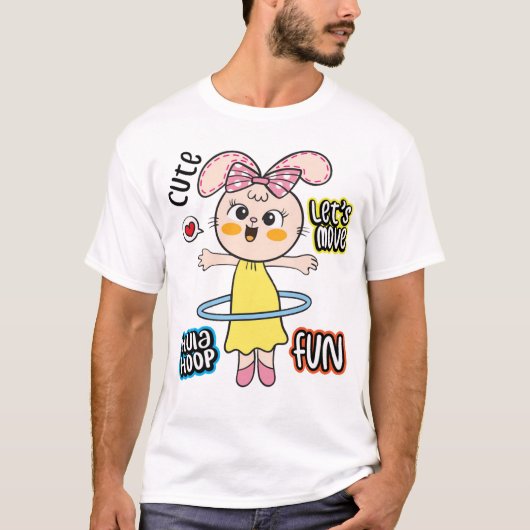 Niedliches Hasen T-Shirt (Vorderseite)