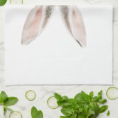 Niedliches Hasen und Karotten Geschirrtuch (Gefaltet)