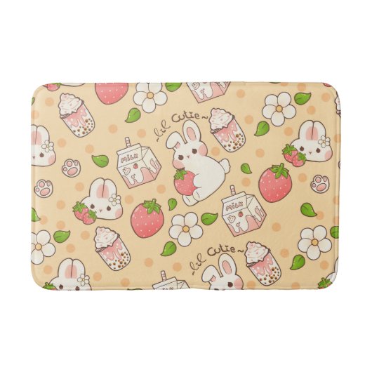 niedliches Hasendesign Badematte (Vorderseite)