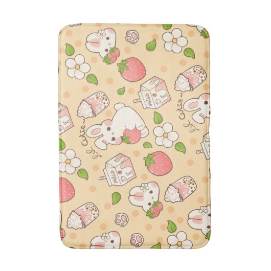 niedliches Hasendesign Badematte (Vorderseite Vertikal)