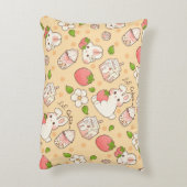 niedliches Hasendesign Dekokissen (Rückseite(Vertikal))