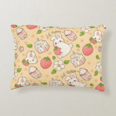 niedliches Hasendesign Dekokissen (Rückseite)