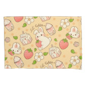 niedliches Hasendesign Kissenbezug (Vorderseite)