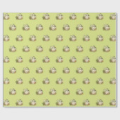 Niedliches Hasenmuster-Geschenkpapier Geschenkpapier (Flach)