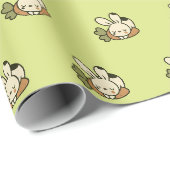 Niedliches Hasenmuster-Geschenkpapier Geschenkpapier (Rolleneckpunkt)