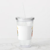 Niedliches Hatching Chick Colorful Happy Ostereier Acryltrinkbecher (Links)