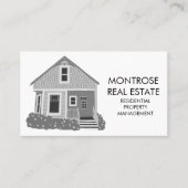 Niedliches Haus Immobilien Mietwohnungen für Anwes Visitenkarte (Vorderseite)