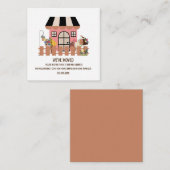 Niedliches Haus | Neue Ankündigung zum Zuhause-Ver Begleitkarte (Vorne/Hinten)